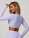 HydroChill Long Sleeve Cut-out Crop Tank Top