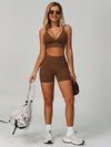 AirSoft Seamless V-neck Crop Tank & Short Set