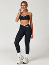 Colorblock Lightweight Crossback Crop Tank Top