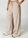 EaseSculpt Drawstring Waist Straight-Leg Casual Sport Pants