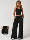 EaseSculpt Drawstring Waist Straight-Leg Casual Sport Pants
