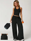 EaseSculpt Drawstring Waist Straight-Leg Casual Sport Pants