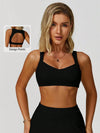 V Neck Keyhole Back Crop Tank Top