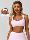 V Neck Keyhole Back Crop Tank Top