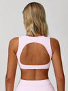 V Neck Keyhole Back Crop Tank Top