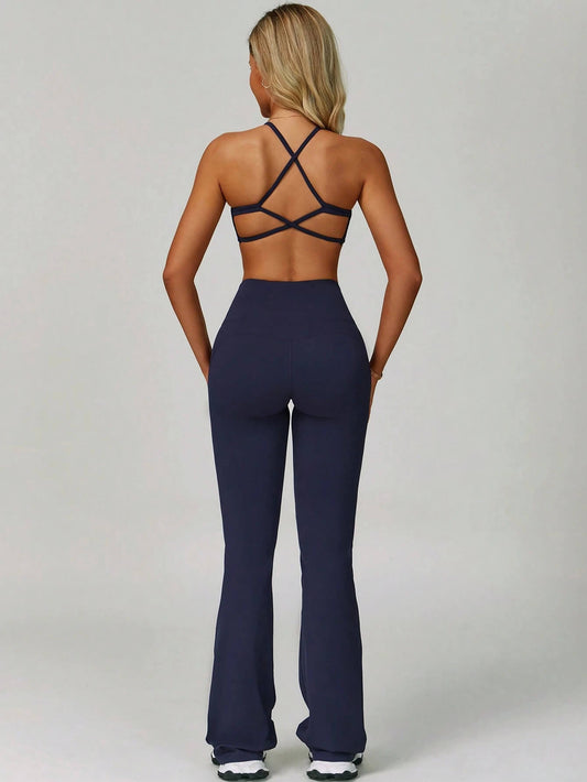 AirFlex Sculpt Spaghetti Strap Crossback Yoga Set