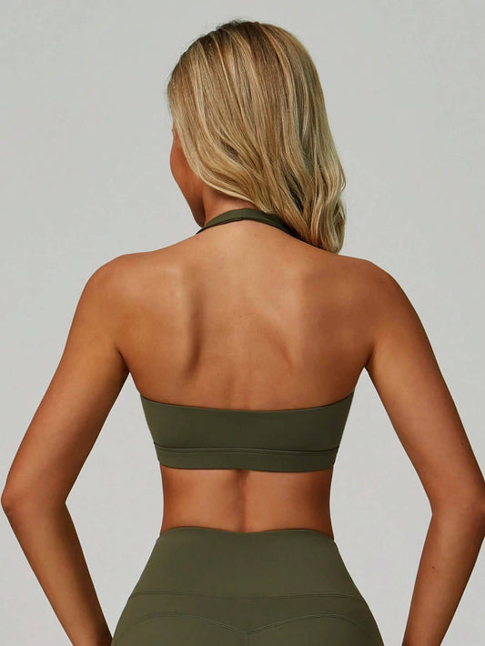 CloudSoft Cropped Sculpt Halter Top
