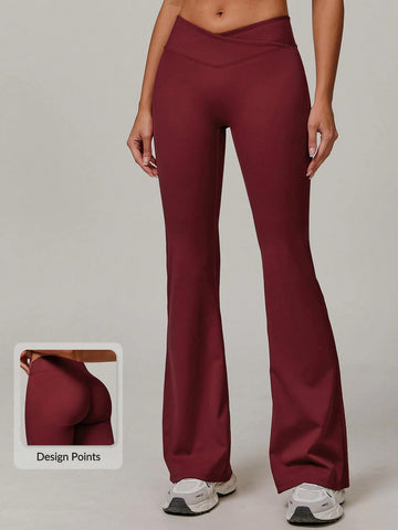 CloudFit Cross-Waist Flared Yoga Pants