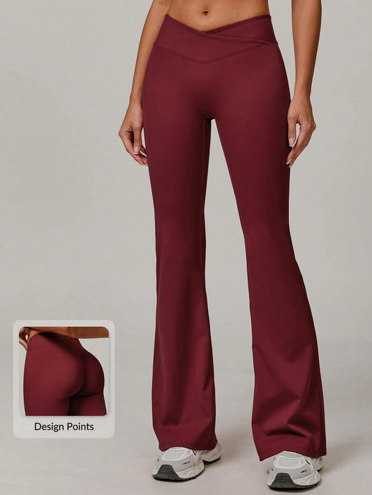 CloudFit Cross-Waist Flared Yoga Pants