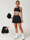 Colorblock Sculpt Active Pleated Skirt