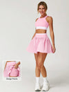 Colorblock Sculpt Active Pleated Skirt