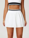 Colorblock Sculpt Active Pleated Skirt