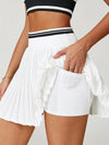 Colorblock Sculpt Active Pleated Skirt