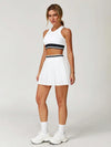 Colorblock Sculpt Active Pleated Skirt