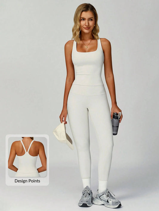 AirContour Sculpt V-Back Seamless 2-Piece Yoga Set