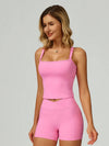 CloudSoft Square Neck Contour Workout Tank