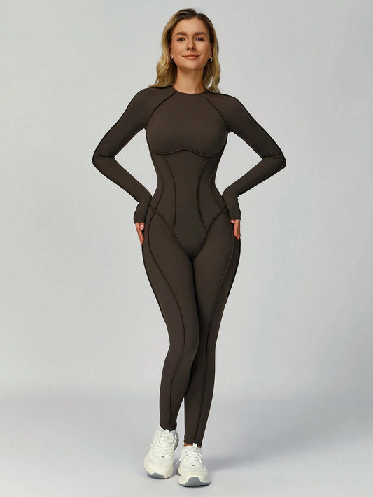 AirSculpt Cut-out Back Corset-style Lift Butt Jumpsuit