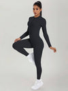 AirSculpt Zip-up Cut-out Back Contour Jumpsuit