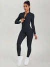 AirSculpt Zip-up Cut-out Back Contour Jumpsuit
