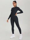 AirSculpt Zip-up Cut-out Back Contour Jumpsuit