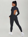 AirSculpt Zip-up Cut-out Back Contour Jumpsuit