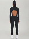 AirSculpt Zip-up Cut-out Back Contour Jumpsuit