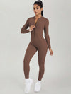 AirSculpt Zip-up Cut-out Back Contour Jumpsuit