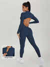 AirSculpt Zip-up Cut-out Back Contour Jumpsuit