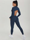 AirSculpt Zip-up Cut-out Back Contour Jumpsuit