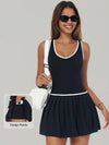 AirSculpt Contour Racerback Pleated Tennis Dress