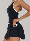 AirSculpt Contour Racerback Pleated Tennis Dress