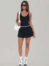 AirSculpt Contour Racerback Pleated Tennis Dress