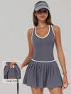 AirSculpt Contour Racerback Pleated Tennis Dress