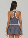 AirSculpt Contour Racerback Pleated Tennis Dress