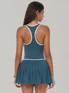 AirSculpt Contour Racerback Pleated Tennis Dress