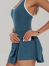 AirSculpt Contour Racerback Pleated Tennis Dress
