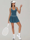 AirSculpt Contour Racerback Pleated Tennis Dress