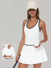 AirSculpt Contour Racerback Pleated Tennis Dress