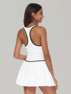 AirSculpt Contour Racerback Pleated Tennis Dress