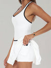 AirSculpt Contour Racerback Pleated Tennis Dress