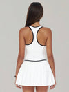 AirSculpt Contour Racerback Pleated Tennis Dress