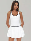 AirSculpt Contour Racerback Pleated Tennis Dress