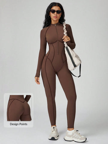 AirSculpt SecondSkin Zip-up Corset-style Jumpsuit