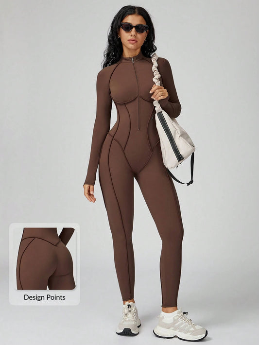 AirSculpt SecondSkin Zip-up Corset-style Jumpsuit
