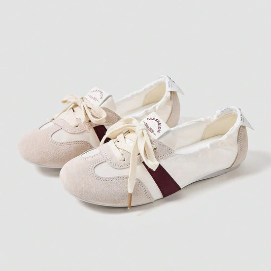 Maskert Ballet Style Lace-up Slip-On Shoes - MASKERT - 