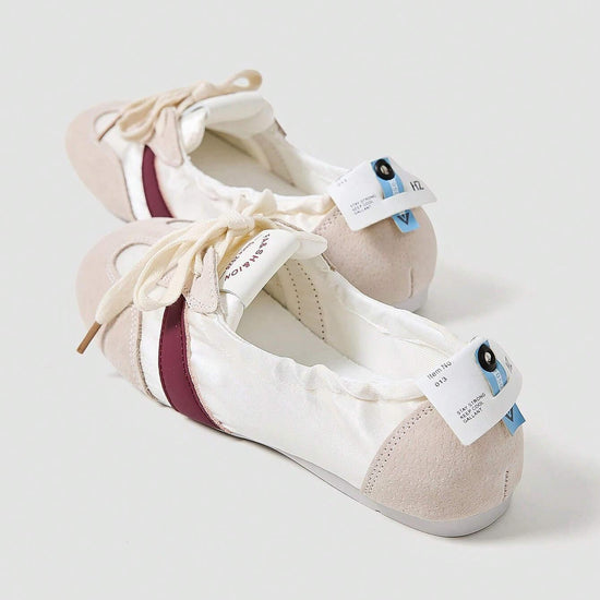 Maskert Ballet Style Lace-up Slip-On Shoes - MASKERT - 