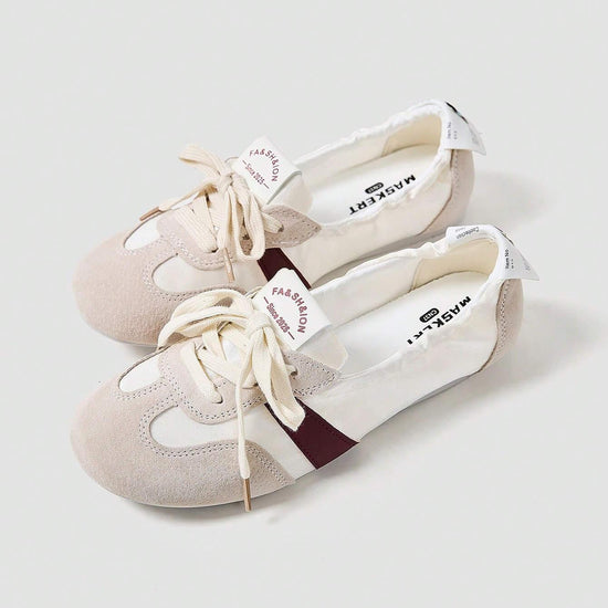 Maskert Ballet Style Lace-up Slip-On Shoes - MASKERT - 