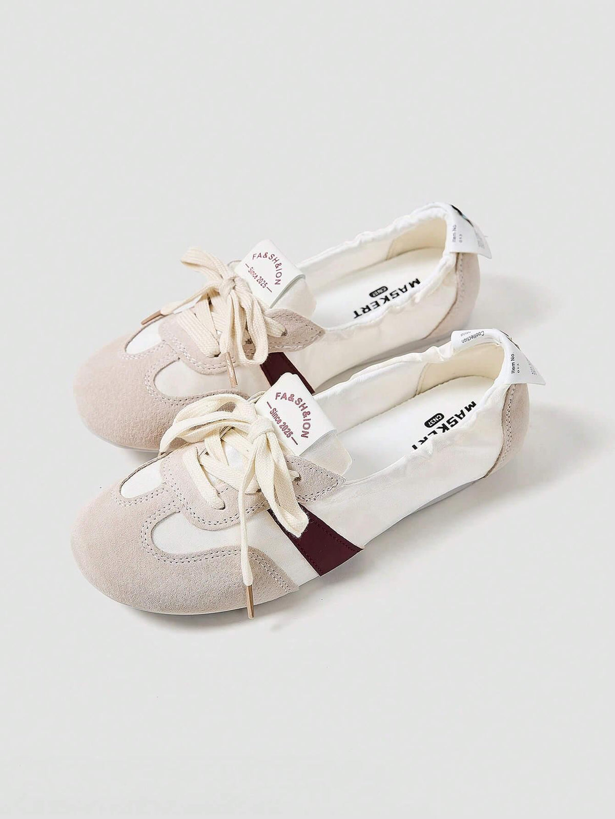 Maskert Ballet Style Lace-up Slip-On Shoes - MASKERT - 