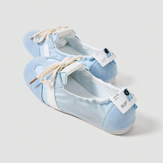 Maskert Ballet Style Lace-up Slip-On Shoes - MASKERT - 