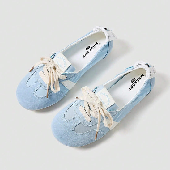 Maskert Ballet Style Lace-up Slip-On Shoes - MASKERT - 